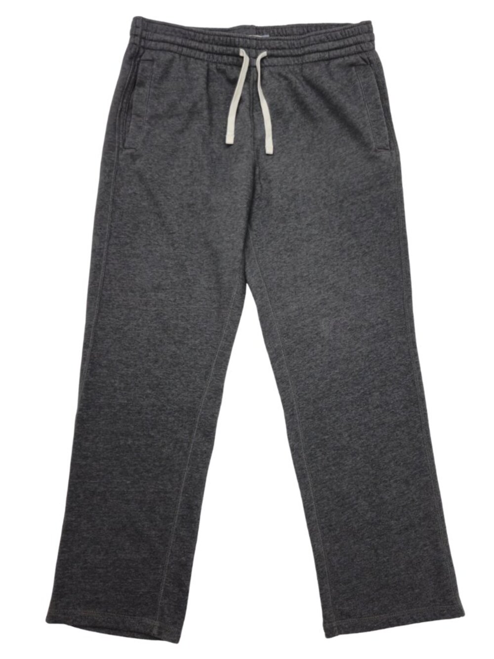 VINTAGE Y2k Old Navy Fleece Sweatpants Mens Large Gray Drawstring Lounge